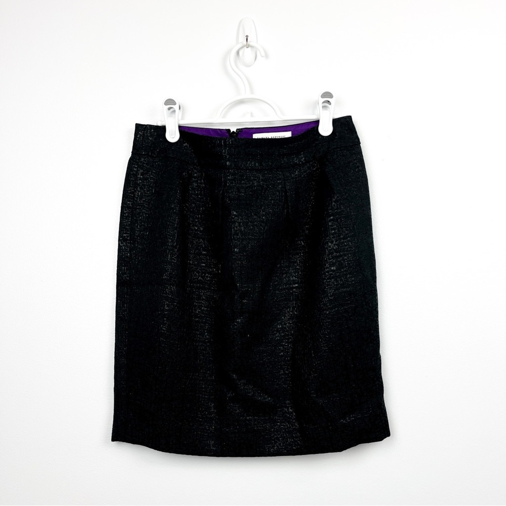 Banana Republic Black Sparkly Textured Mini Skirt